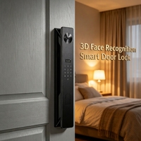 Serrure d'entrée intelligente visuelle à écran large de 4,5 pouces avec contrôle à distance, empreinte digitale et carte, pour villa familiale – Approvisionnement direct usine
