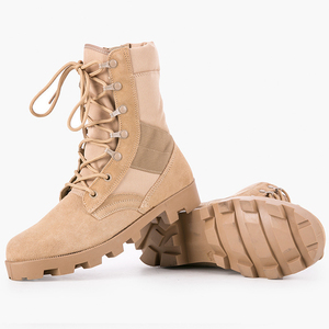 SF7 703 Typhoon Black Leather Tactical <b>Hiking</b> <b>Boots</b> High Top Lace Up Waterproof Outdoor All Seasons Men <b>Boots</b> - Product Image 4