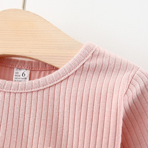Vestido de Princesa con Parches de Malla para Niñas, Otoño 2020, Nuevo Estilo Informal con Lazo, Vestido Sólido a la Moda para Bebés - Product Image 4