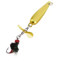 Leurre Artificiel Dur en Métal pour Pêche au Poisson, Modèle Yama Stream Road, avec Paillettes et Micro-organismes, Vert, Bouche Légèrement Relevée, Bande Blanche