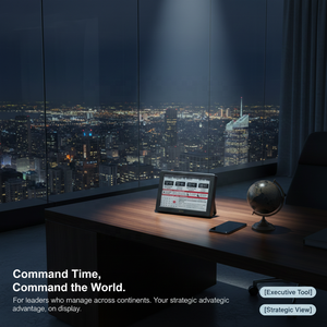 Calendario da Scrivania Smart Kylendar E-Ink con Fusi Orari Globali, Notizie Multilingue in Tempo Reale, Meteo e Promemoria Automatico per le Festività - Edizione Executive - Product Image 2