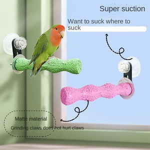 Percha de resina estilo macarrón para loros, temperatura neutra y antideslizante, suministros para pájaros de pie - Product Image 2