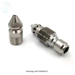 YS 1/4" 3/8" Male Quick Connect Sewer Cleaning Nozzle, Pressure Drain Jetter Nozzle, Sewer Cleaning Pipe Unclog Nozzle