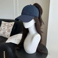 Casquette de baseball d'été polyvalente à visière ouverte, effet amincissant pour le visage, idéale pour queues de cheval hautes, protection solaire