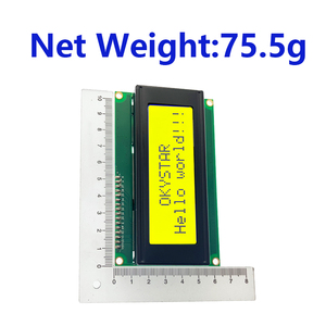 Module d'affichage LCD I2C OKY4007-1 2004A, écran à caractères jaune-vert 20*4, module LCD industriel 5V à large plage de température - Product Image 5