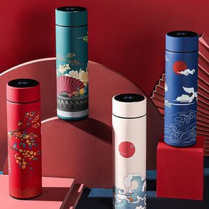 Thermos créatif avec écran tactile de température, tasse portable en acier inoxydable 304, 480 ml, cadeau, tasse à café intelligente, moderne, sous vide - Product Image 3