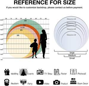 Toile de fond ronde thème <span class=keywords><strong>Gatsby</strong></span> Années 20 Roaring Vintage Or Fond noir Décoration de fête Élastique Spandex en stock - Product Image 6