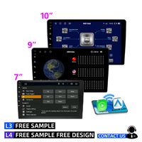 Écran Android pour voiture 9 pouces 10 pouces Lecteur multimédia MP5 sans fil Carplay Auto Navigation GPS Radio tactile IPS Wifi