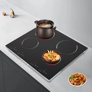 Table de cuisson électrique en céramique à 4 brûleurs de haute qualité avec commande tactile 220V-240V - Product Image 1