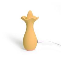 Wosilicone Flower Shaped Tongue lecken Vibrator Klitoris Nippel Stimulation Sexspielzeug Frauen Sexspielzeug für Masturbation