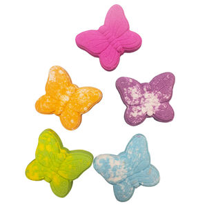 Bombas de Baño Orgánicas Coloridas con Forma de Mariposa, Espuma de Baño Vegana para Niños - Product Image 6