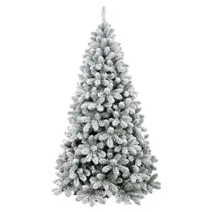 2022 6 футов 7 футов 8 футов индивидуальная Рождественская Искусственная елка Снежная быстрая пластиковая Рождественская елка