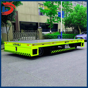 Chariot électrique sans rail à plat pour tracteur de remorquage d'aéroport Chariot à tambour d'huile Chariot à cloisons sèches Chariot de transport électrique à palette - Product Image 2