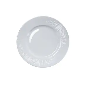 Plato de cena de melamina redondo blanco plato de Estilo Vintage europeo fabricante al por mayor