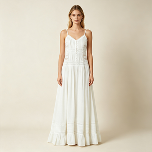 Daily Casual Shopping Boho Fashion Design Custom Logo Available Lace Cami Wholesale Women's <b>Dress</b> - Product Image 2