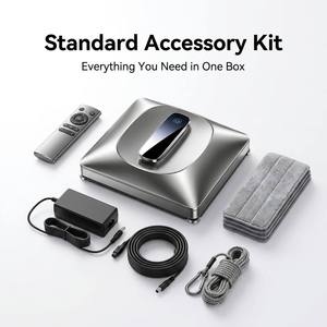 Nuovo Robot Lavavetri Intelligente 2026 da 6000Pa con 4 Spruzzatori, Pulitore Automatico per Vetri con Serbatoio Acqua da 100ml e Protezione UPS <span class=keywords><strong>di</strong></span> 30 Minuti - Product Image 4
