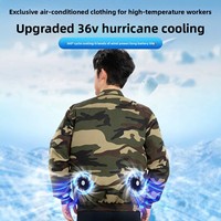 Vêtements de travail climatisés en polyester anti-humidité à ventilation forcée pour hommes et femmes, protection du travail, rafraîchissement estival, construction