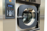 Laveuse-essoreuse industrielle électrique entièrement automatique de 100 kg, machine à laver commerciale en acier inoxydable 304, nettoyage à l'eau froide