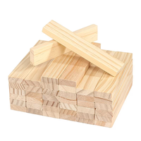 Juego de Bloques de Madera Apilables, 54 Piezas, Torre de Equilibrio Familiar, Juego de Habilidades para Bebés y Niños Pequeños, Bloques de Construcción Montessori, Juego de Interior