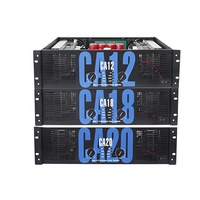 CA12 3U Enceinte passive professionnelle pour DJ, scène, extérieur, 8 Ohm, métal, 2x900W, XLR, pour performance, concert, réunion, KTV