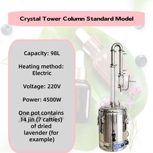 Unité de distillation à la vapeur commerciale 15-98L en acier inoxydable, extracteur d'huiles essentielles pour l'<span class=keywords><strong>huile</strong></span> de menthe poivrée et de feuille de cannelle, pour usine - Product Image 3