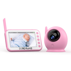 Vente en gros d'usine, <span class=keywords><strong>babyphone</strong></span> rose 4,3 pouces, caméra de surveillance vidéo pour bébé 720P avec caméra et audio - Product Image 1