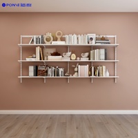 Bibliothèque moderne en acier inoxydable avec armoire de rangement et bureau pour le salon et les meubles de maison