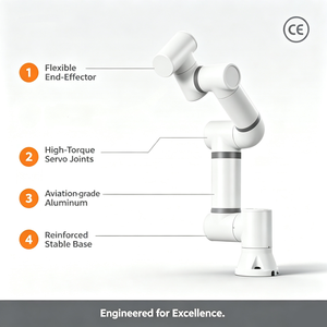 Bras robotisé collaboratif de soudage à 6 axes, charge utile de 5 kg, portée de 922 mm, bras robotisé de soudage Cobot pour station de soudage MIG TIG - Product Image 3