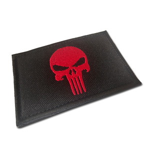 パニッシャースカル刺Embroideryフープパッチ衣類帽子屋外ラップバッジパッチ - Product Image 4