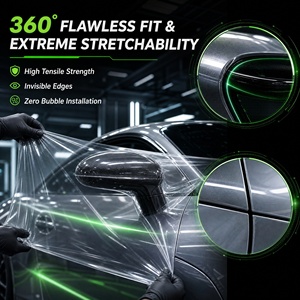 Filme de Proteção de Pintura Automotiva com Alta Resistência a Manchas e Hidrofobicidade, Garantia de 5 Anos, TPU PPF Transparente Brilhante 7.5mil 1.52*15m/rolo - Product Image 4