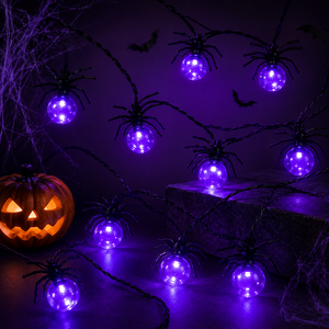 Guirnalda de Luces LED de Araña Tridimensional para Halloween, Decoración de Estilo Abstracto para el Festival de los Fantasmas, Selección Cuidadosa para Comercio Transfronterizo - Product Image 5