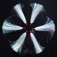 Leurre de pêche en Mylar de 4,1 pouces avec queue scintillante pour montages de fluke, pour la pêche en eau salée et la pêche à la mouche