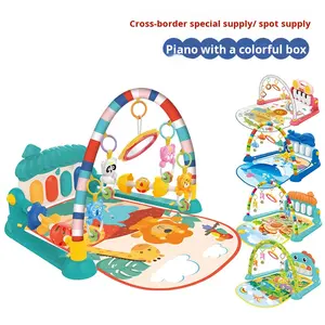 Promotion Tapis d'Éveil Musical avec <span class=keywords><strong>Piano</strong></span> pour Pieds de Bébé Cadre de Fitness pour Nouveau-Né en Plastique pour Pique-Nique et Jeu - Product Image 5