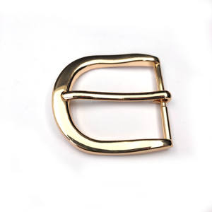 샤인 골드 40mm 주조 맞춤형 금속 벨트 버클 싱글 핀 가죽 버클 - Product Image 5