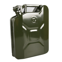Bidon à essence métallique 5/10/20 litres, support double pour bidons, bidon en acier pour voiture 20 l