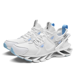 Zapatillas deportivas de lujo OEM 2026 para hombre, de cuero genuino con recortes, impermeables, transpirables, de punto, para correr y relajarse. - Product Image 2