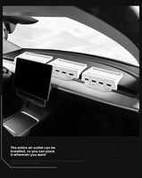 Boîte de rangement sous le siège pour Tesla Model 3/Y, console centrale de luxe, imperméable, personnalisable, en silicone TPEABS, accessoire intérieur