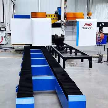 High Efficiency Fiber Laser Cutting Machine for Structural Steel H Beams 6000W/12000W/20000W/30000W Cypcut High-Accuracy Metal