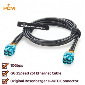 Cable Ethernet Automotriz 4 en 1 H-MTD x4 para NVIDIA Jetson DRIVE AGX <span class=keywords><strong>Thor</strong></span> Developer Kit, Plataforma Autónoma ADAS, Robotaxi - Product Image 2