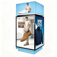 Vitrine d'affichage LED cylindrique 3D à vision à l'œil nu rotative à 360° P1.8 P2.5 GOB, Panneau LED à vision flottante, Motif personnalisé