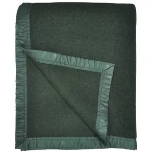 BLUE PHOENIX Army Olive Green Blankets 60% Wool 40% Acrylic Durable Winter Warm Cheap Emergency Prison Relief Refugee First Aid