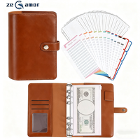 Carnet de budget A5/A6 personnalisé de haute qualité avec couverture rigide, classeur à feuilles mobiles, élégant et durable, idéal pour gérer les finances et comme cadeau.
