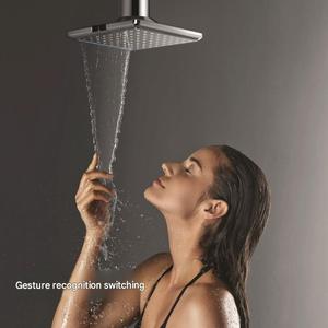 Cabezal de <span class=keywords><strong>Ducha</strong></span> Inteligente con Control por Gestos, Certificado por CUPC, de Alta Presión, Cromado, Cuadrado, con LED - Product Image 2