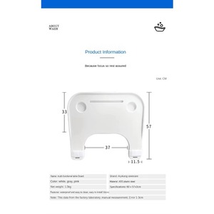 New Arrival Removable and <b>Adjustable</b> Wheelchair <b>Table</b> Tray for Elderly Care - Product Image 6