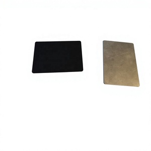 Cartes vierges personnalisées en métal 88mmx64mm, cartes de visite en aluminium anodisé, pièces estampées en tôle, certifiées ISO9001 - Product Image 4