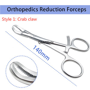 Pinzas <span class=keywords><strong>de</strong></span> reducción <span class=keywords><strong>de</strong></span> falanges dentadas <span class=keywords><strong>de</strong></span> acero inoxidable, pinzas <span class=keywords><strong>de</strong></span> sujeción <span class=keywords><strong>de</strong></span> huesos tipo garra <span class=keywords><strong>de</strong></span> cangrejo, instrumentos veterinarios <span class=keywords><strong>de</strong></span> ortopedia - Product Image 2