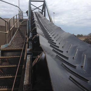 Tahıl için ağır chevron desen siyah kauçuk kemer yağa dayanıklı sonsuz kauçuk konveyör bant - Product Image 6