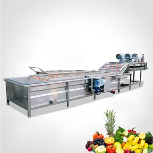 फोम फल एवोकैडो आम सब्जी आलू वॉशिंग मशीन/जमे हुए सब्जी उत्पादन लाइन