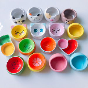 Toptan Hamster yiyecek kasesi sevimli tavşan yiyecek kasesi seramik kase Pet - Product Image 1