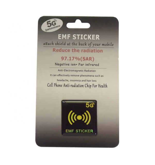 Anti-Radiation Quantum Shield 5G Blocker EMF Sticker Waterproof PVC and PC Material for Mobile Phone Protection